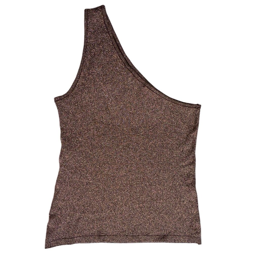 Vintage Cache Top Size Medium Chocolate Brown with Some Shimmer Lurex & Acrylic